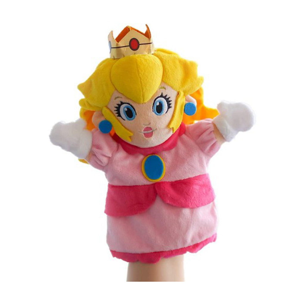 Super Mario Princess Peach 9 Inch Plush Puppet - Radar Toys